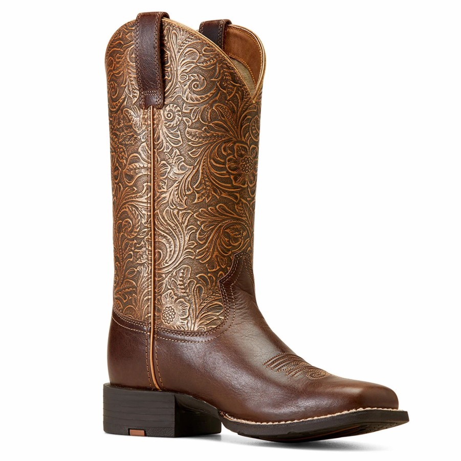 Boots & Shoes * | Ariat Women'S Round Up Square Toe Boots