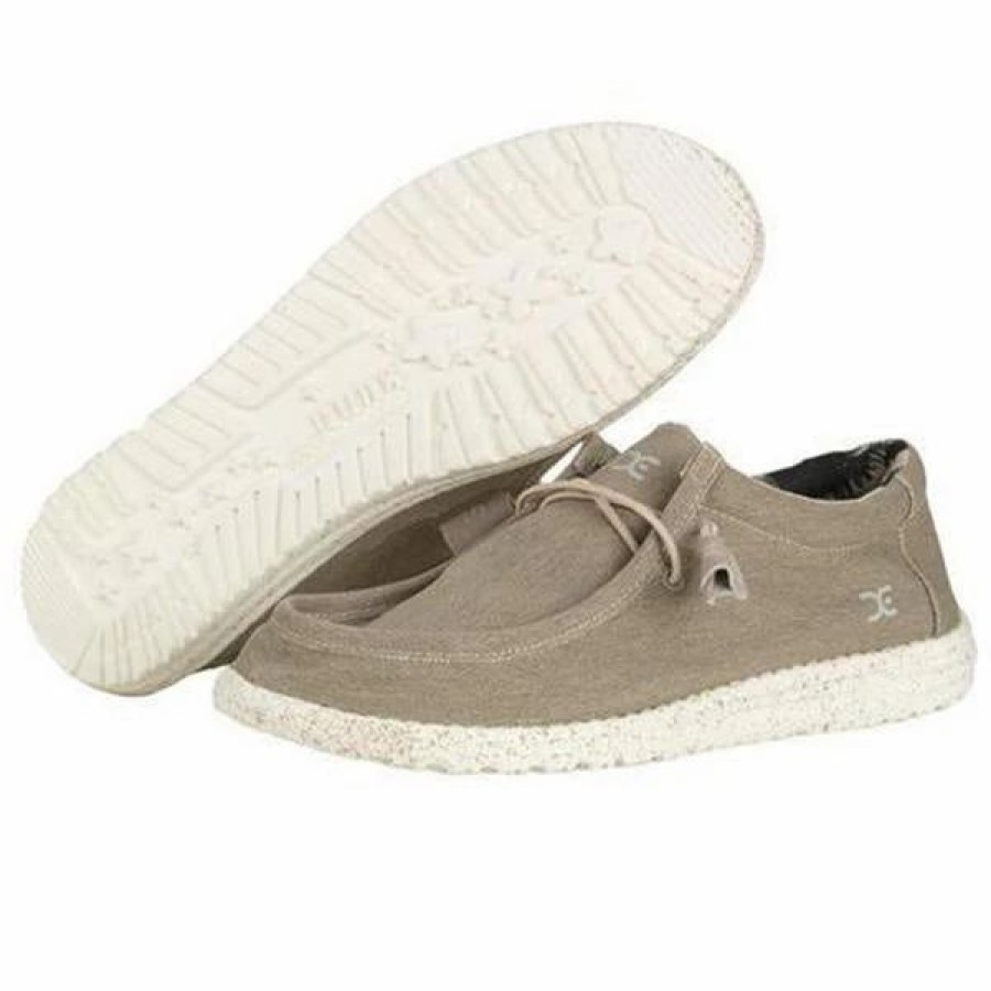 Boots & Shoes * | Heydude Hey Dude Men'S Beige Wally Stretch Casual