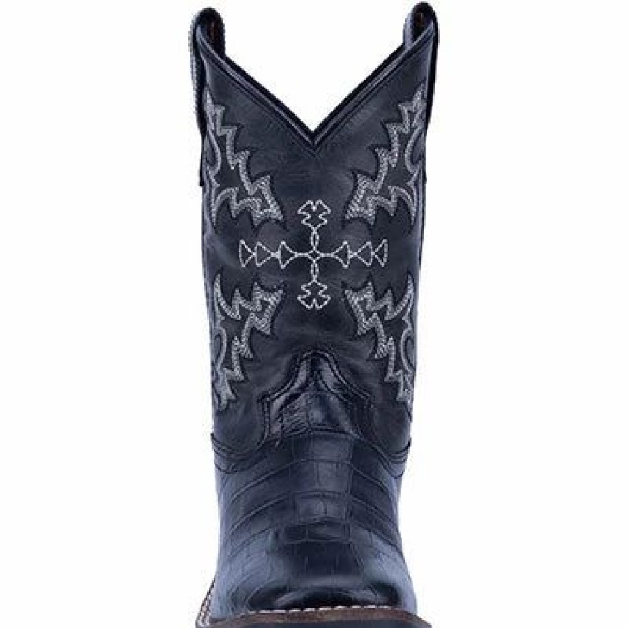 Boots & Shoes * | Dan Post Boot Company Dan Post Kid'S Black Gator Print Boots