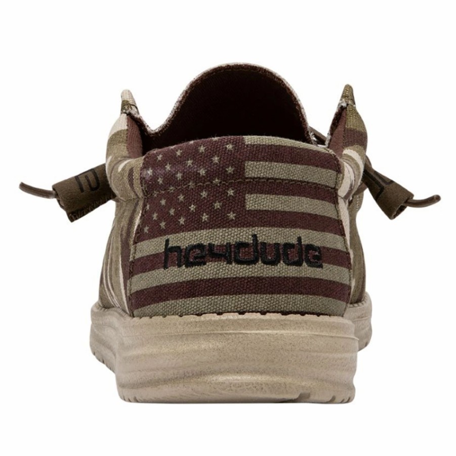 Boots & Shoes * | Heydude Hey Dude Wally Youth Camo Flag