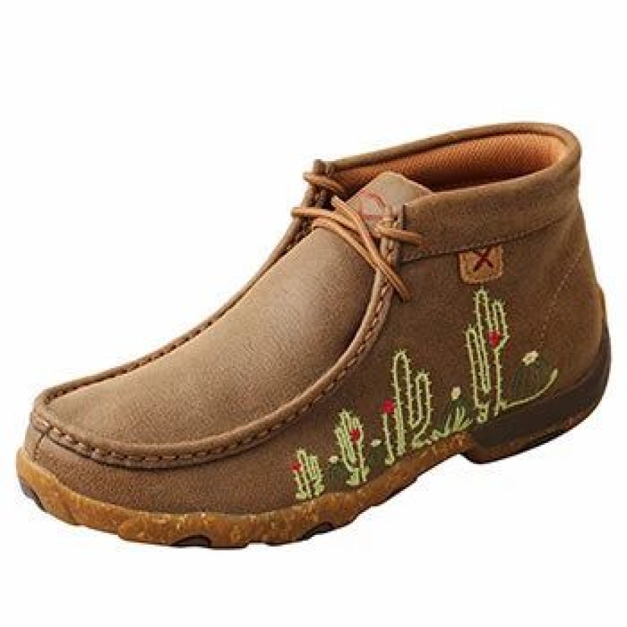 Boots & Shoes * | Twisted X Women'S Bomber Cactus Embroidered Mocc