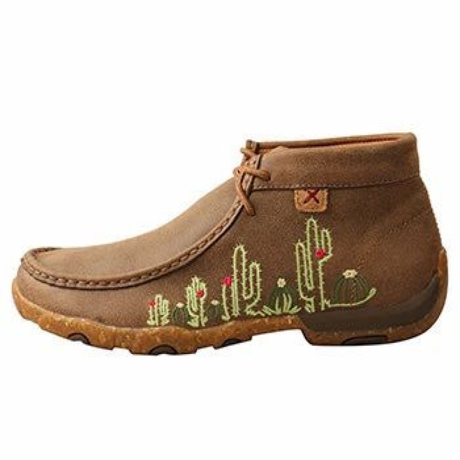 Boots & Shoes * | Twisted X Women'S Bomber Cactus Embroidered Mocc