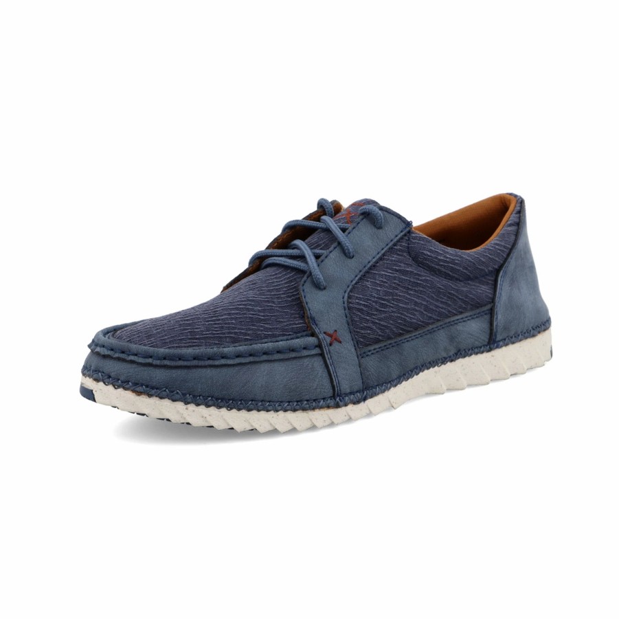 Boots & Shoes * | Twisted X Men'S Zero-X Navy Shoe