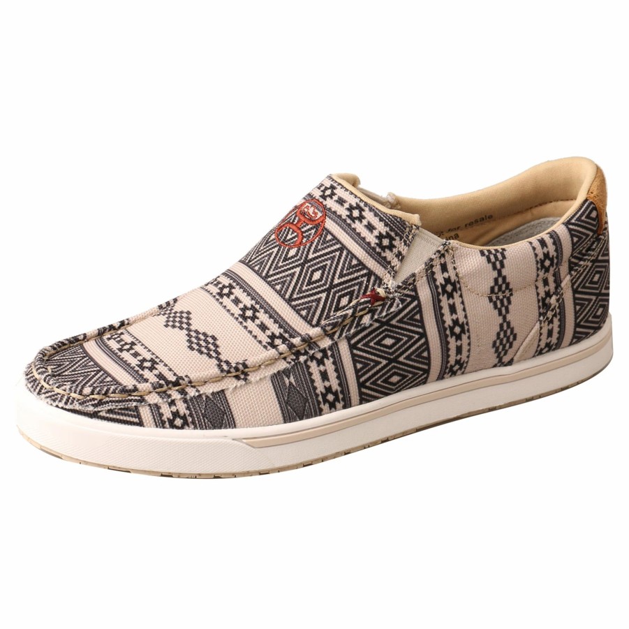 Boots & Shoes * | Twisted X Women'S Taupe And Black Aztec Slip-On