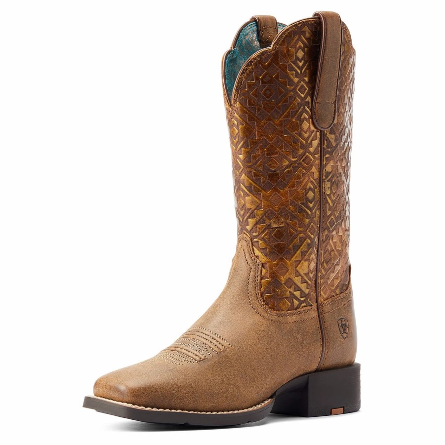 Boots & Shoes * | Ariat Women'S Round Up Western Boot