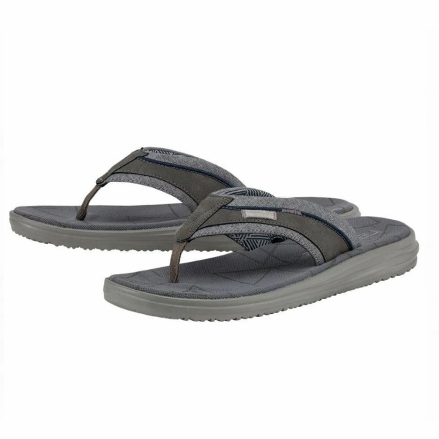 Boots & Shoes * | Heydude Hey Dude Sami Free Dark Grey Sandal