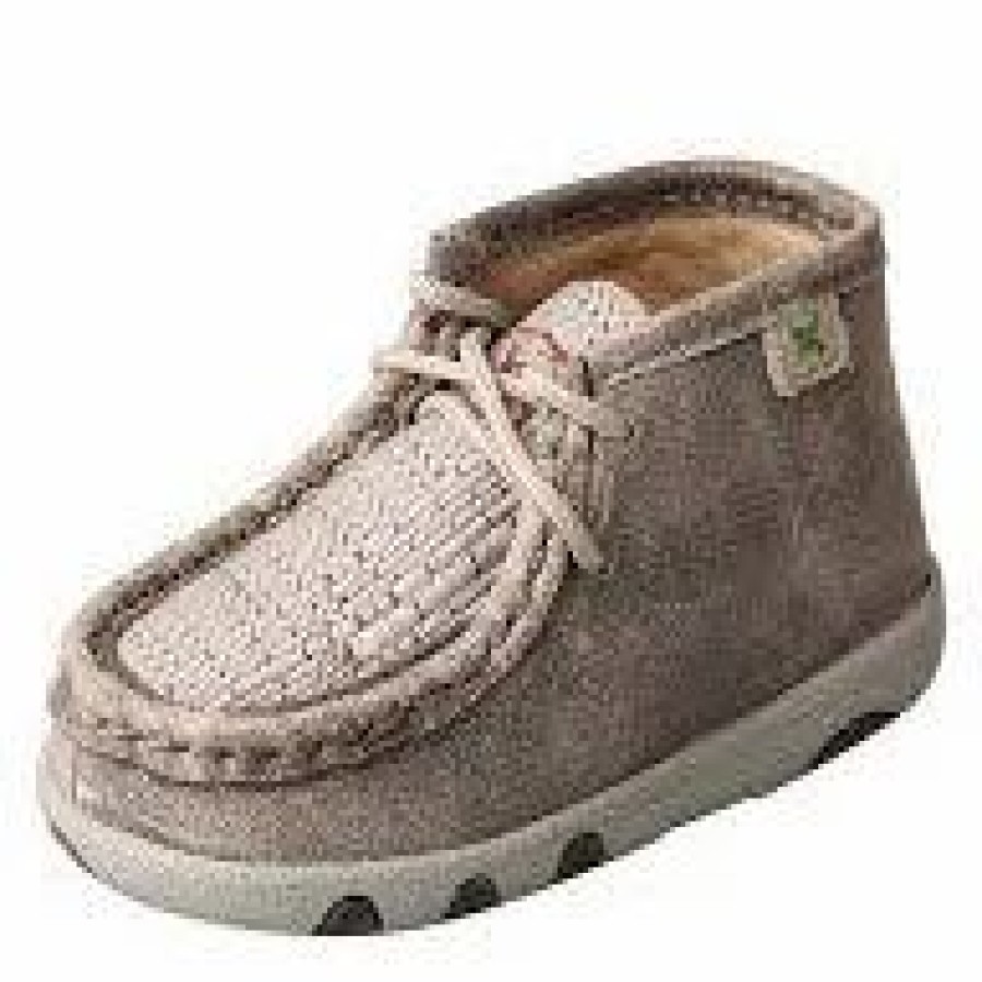 Boots & Shoes * | Twisted X Infant Grey Casual Driving Moc