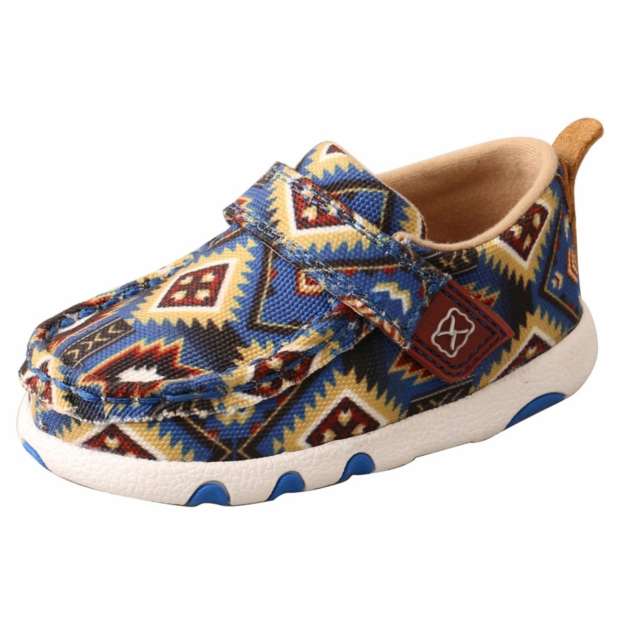 Boots & Shoes * | Twisted X Infants Aztec Driving Moc