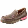 Boots & Shoes * | Twisted X Youth Breast Cancer Pink Slip On Driving Moc