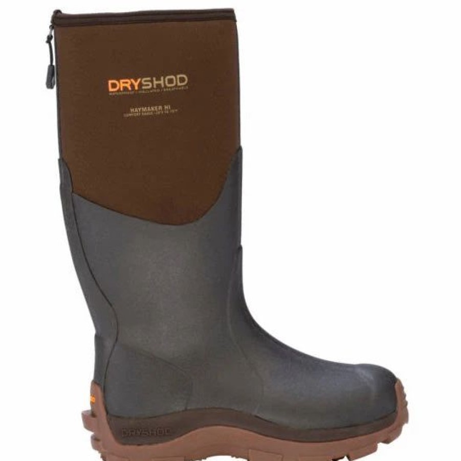 Boots & Shoes * | Dryshod West Dryshod Men'S Brown Haymaker High Boot