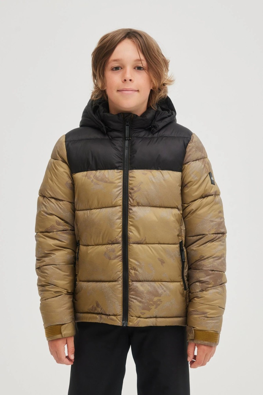 Boys * | O'Neill O'Riginals Puffer Jacket Brown Camo