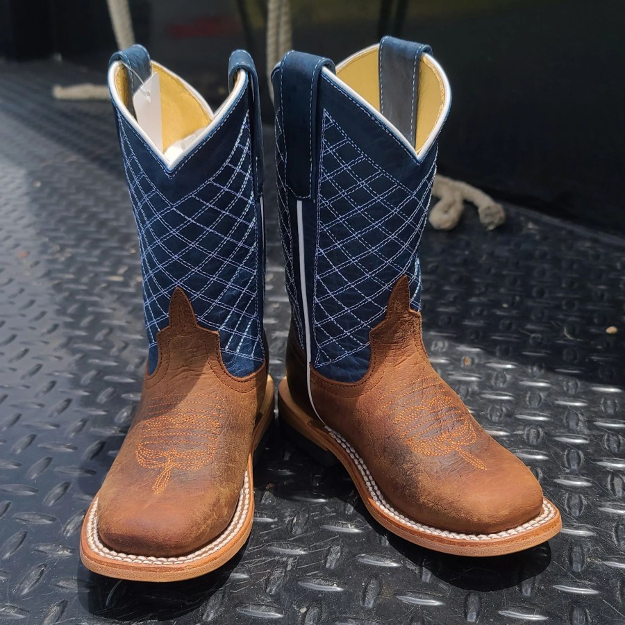 Boots & Shoes * | Anderson Bean Toast Bison & Navy Boots