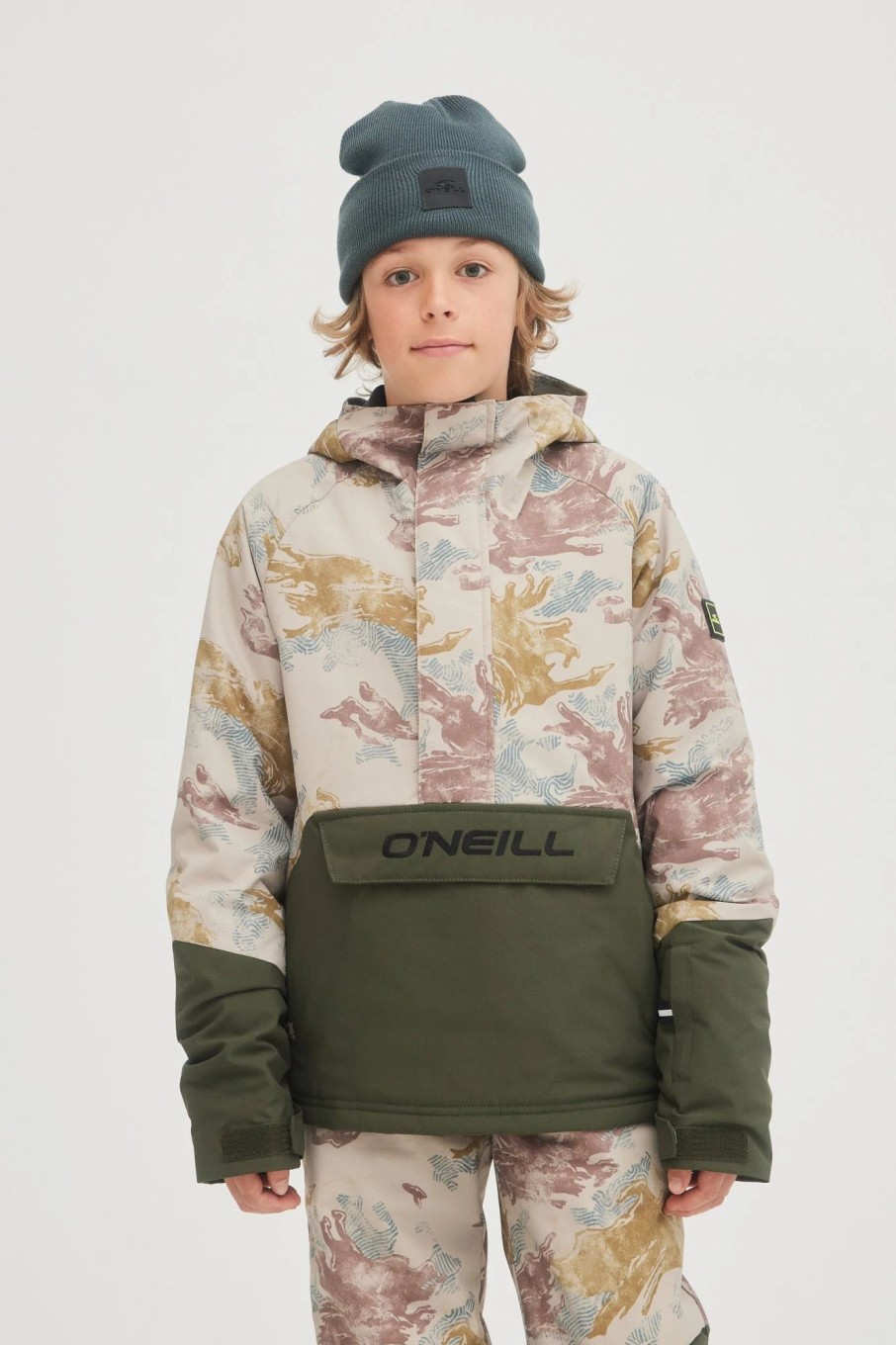 Boys * | O'Neill Anorak Jacket Light Camo