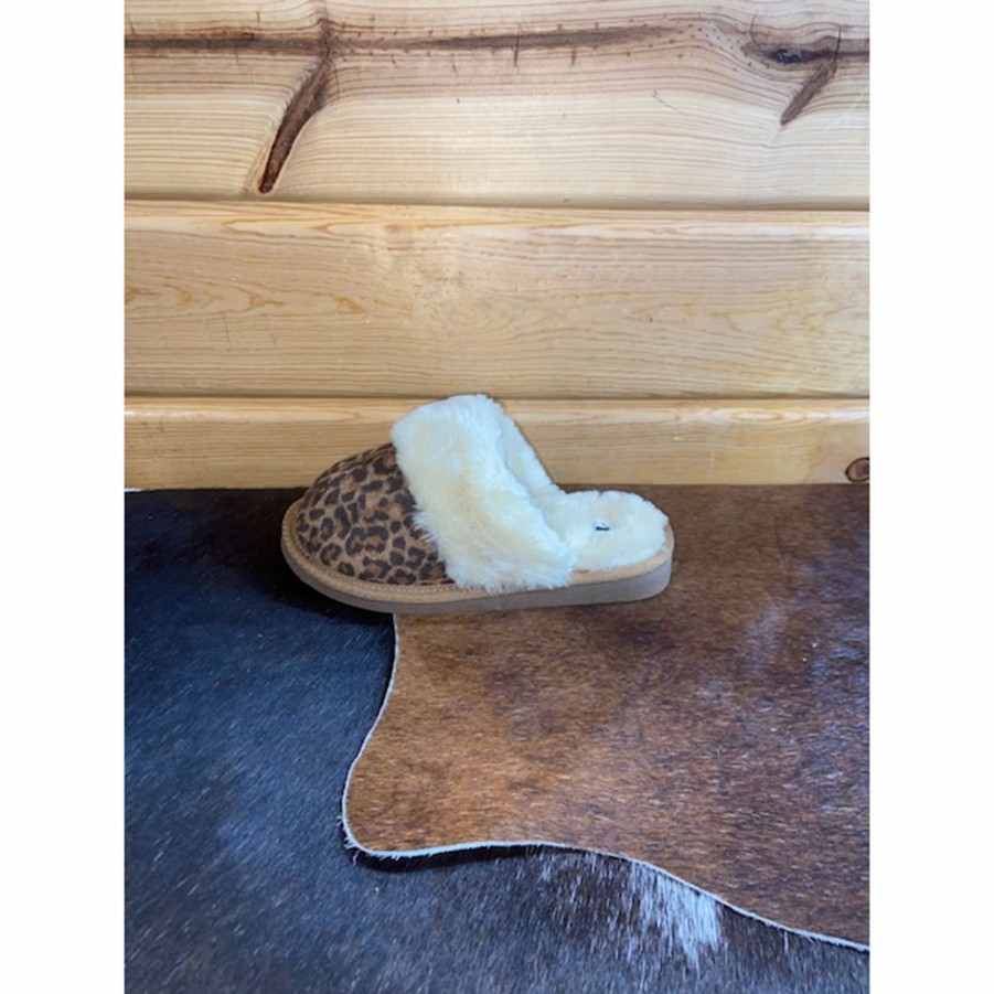 Boots & Shoes * | Corkys Footwear Inc Corkys Leopard Snooze Slipper