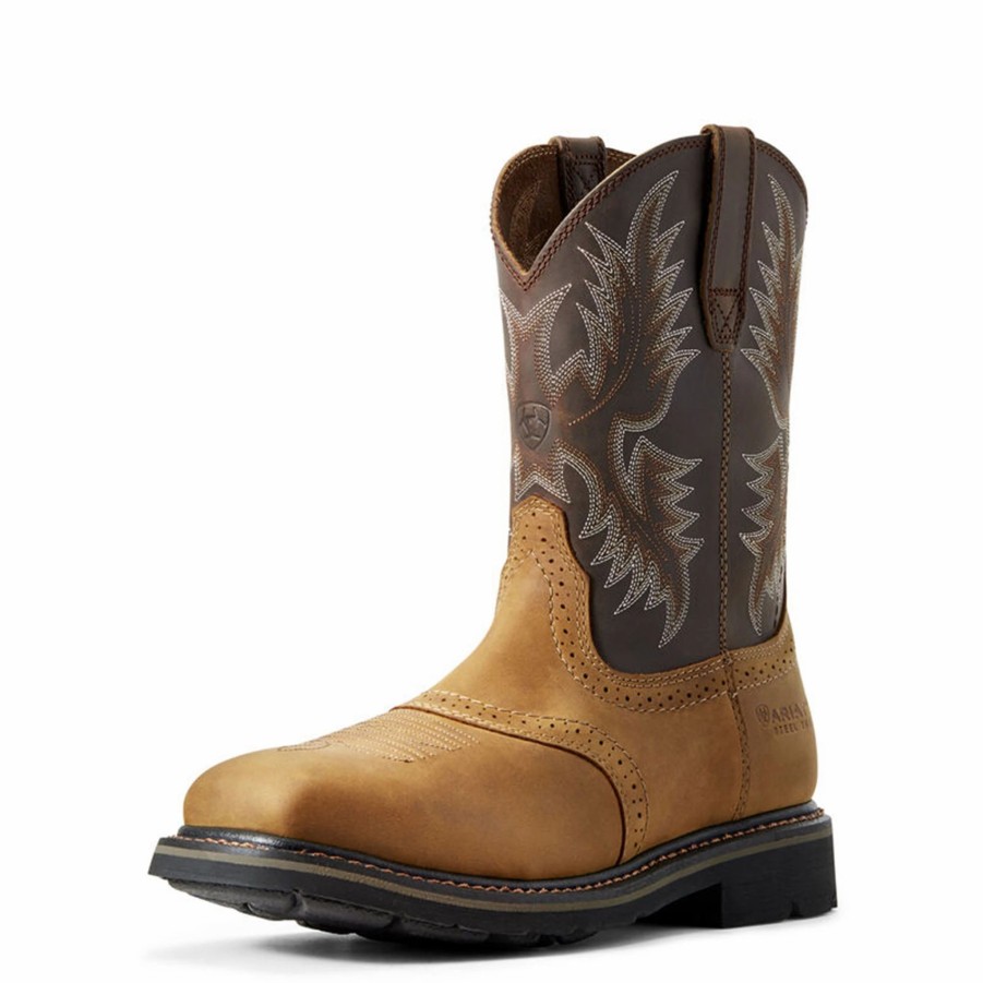 Boots & Shoes * | Ariat Sierra Wide Square Toe Steel Toe Work Boot