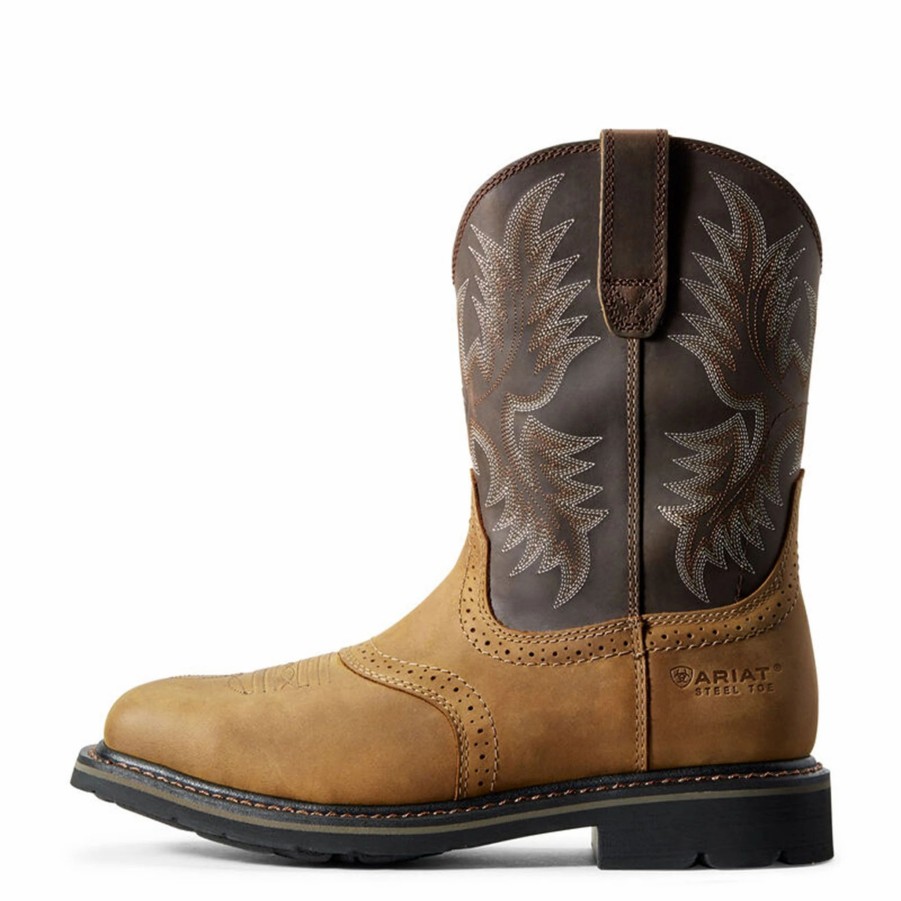 Boots & Shoes * | Ariat Sierra Wide Square Toe Steel Toe Work Boot