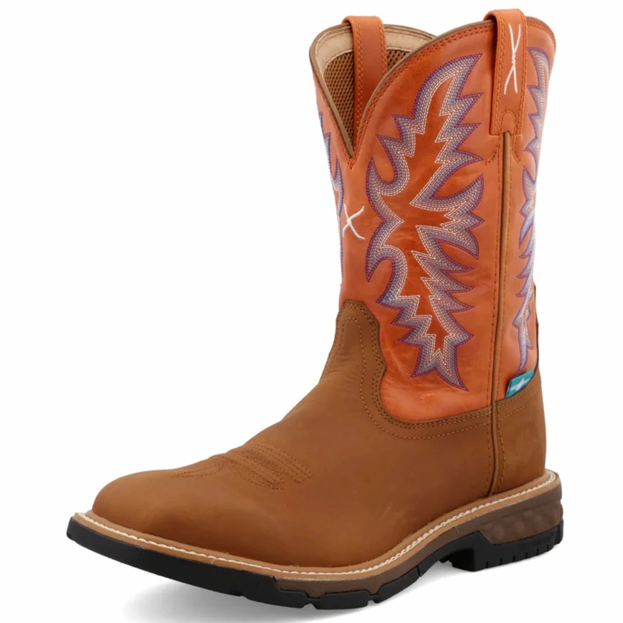 Boots & Shoes * | Twisted X Men'S 11 Waterproof H20 Western Work Boots