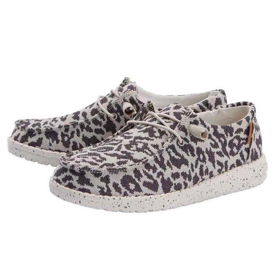 Boots & Shoes * | Heydude Hey Dude Wendy Cheetah Grey