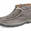 Boots & Shoes * | Twisted X Men'S Grey Elephant Cell Stretch Chukka Driving Moc