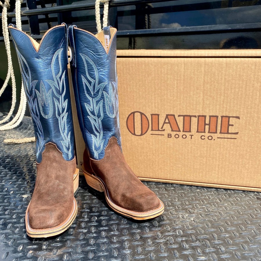 Boots & Shoes * | Olathe Boot Olathe Chocolate Kudu Boots