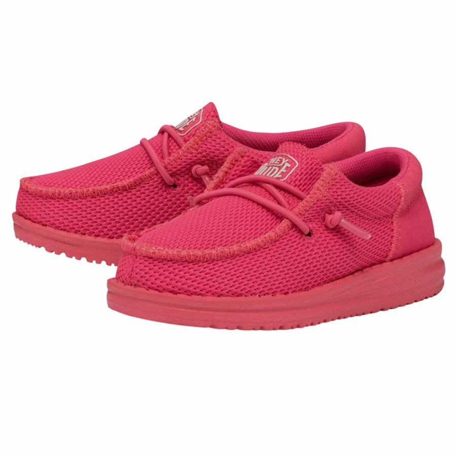 Boots & Shoes * | Heydude Hey Dude Toddler Funk Monochrome Electric Pink