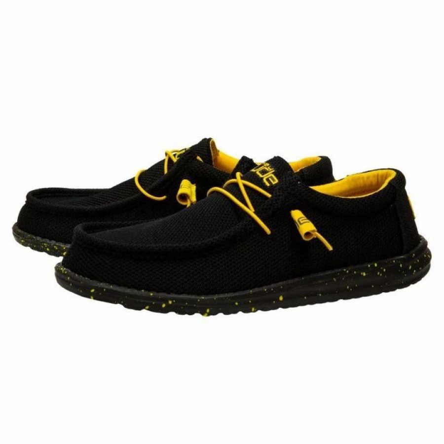 Boots & Shoes * | Heydude Hey Dude Men'S Wally Sox Black & Yellow