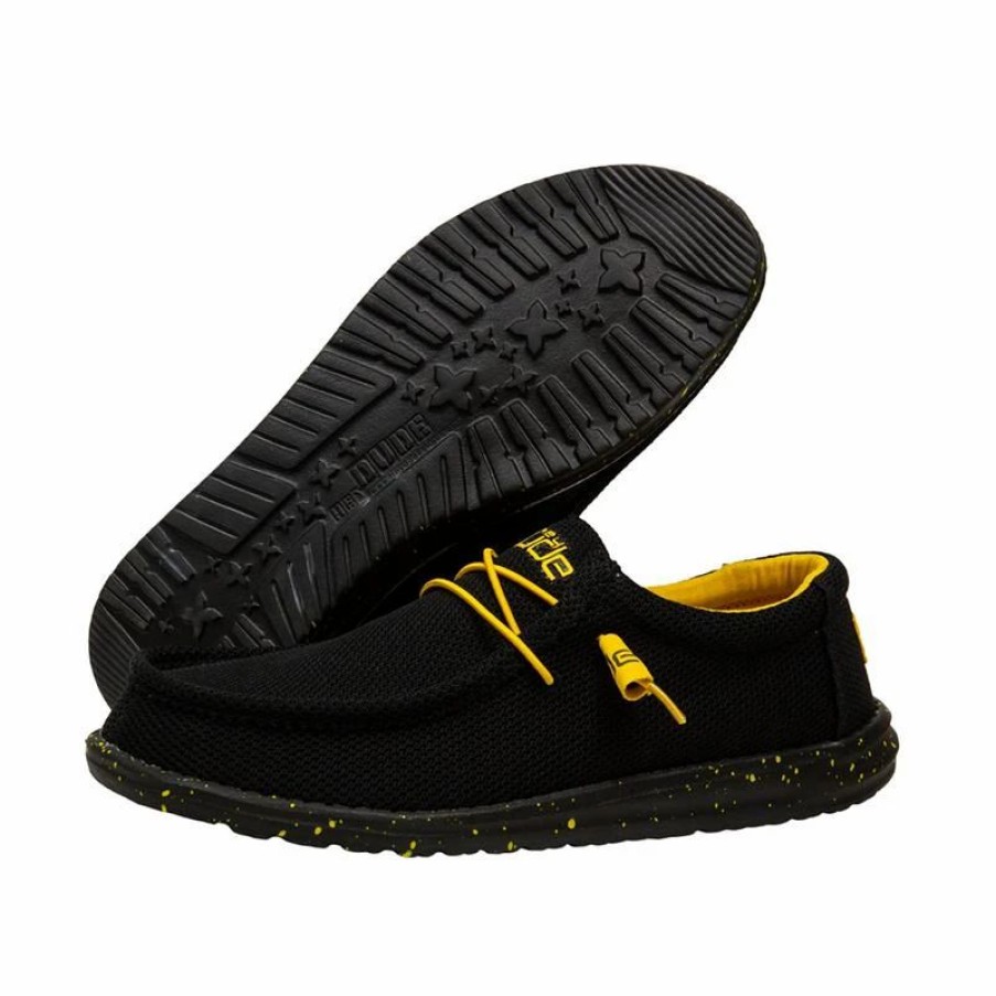 Boots & Shoes * | Heydude Hey Dude Men'S Wally Sox Black & Yellow