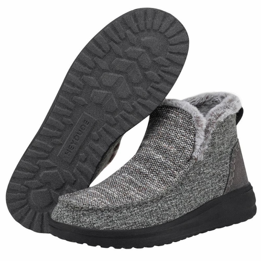 Boots & Shoes * | Heydude Hey Dude Women'S Denny Sleet Grey Shoes