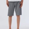 Boys * | O'Neill Reserve Heather 18" Hybrid Short Grey