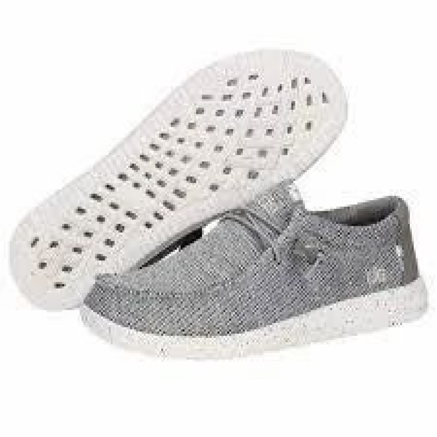 Boots & Shoes * | Heydude Hey Dude Men'S Light Grey Wally Free