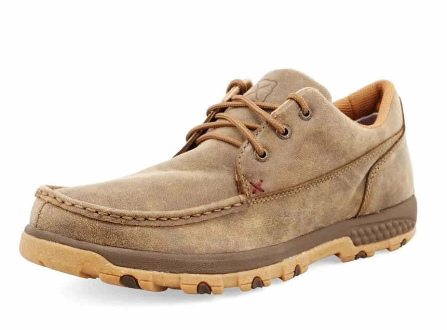 Boots & Shoes * | Twisted X Men'S Cell Stretch Boat Shoe Driving Moc