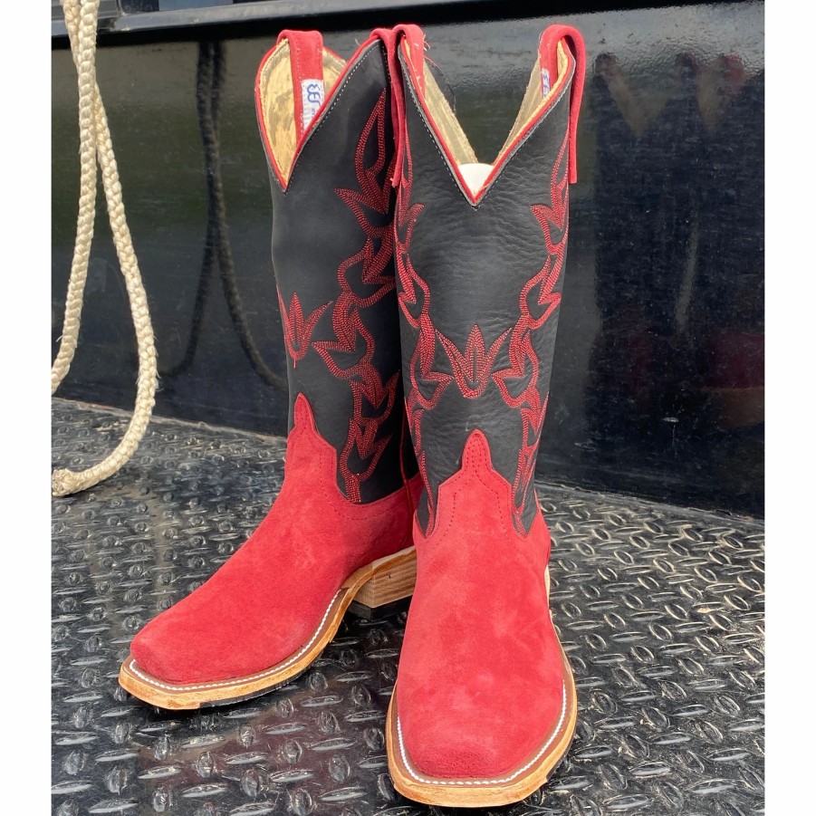 Boots & Shoes * | Anderson Bean Red Firebird Suede Boots