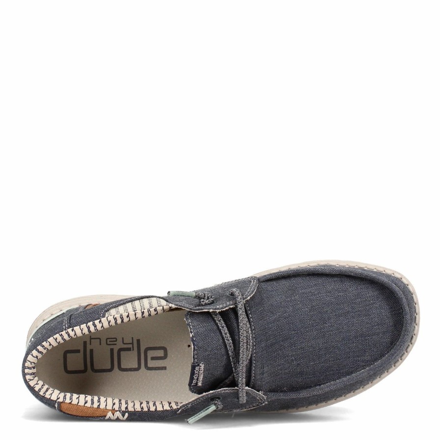 Boots & Shoes * | Heydude Hey Dude Welsh Chambray Sea Blue