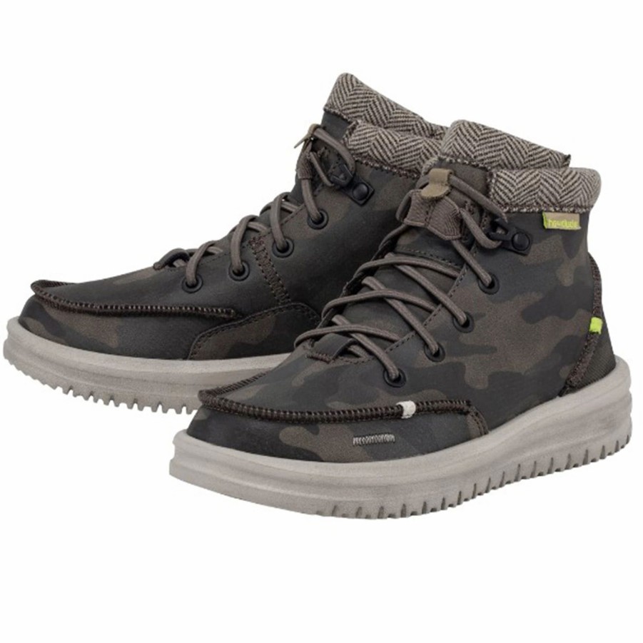 Boots & Shoes * | Heydude Hey Dude Youth Wally Woodland Camo