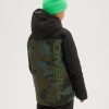 Boys * | O'Neill Boys Textured Jacket Black Print Camo