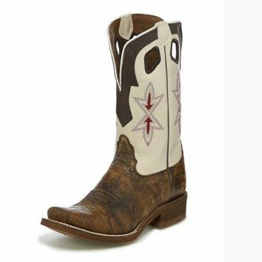 Boots & Shoes * | Nocona Boot Nocona Women'S Tan Sedinia Square Toe Boot