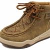 Boots & Shoes * | M&F Western Products, Inc Brown Kid'S Jackson Barbed Wire Light Up Moccasin