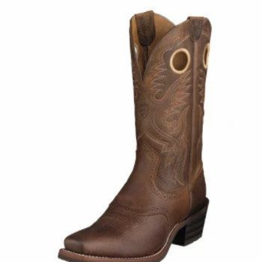 Boots & Shoes * | Ariat Men'S Rowdy Heritage Roughstock Square Toe Western Boots