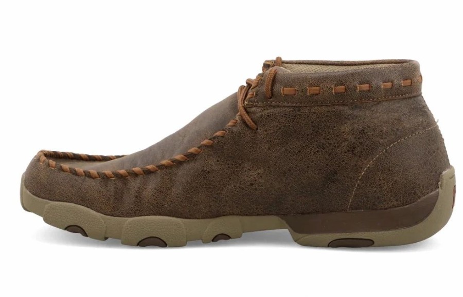 Boots & Shoes * | Twisted X Men'S Chukka Driving Moc Taupe Twist