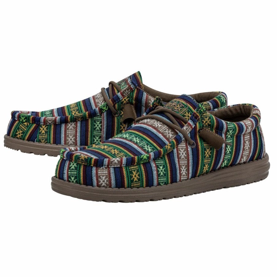 Boots & Shoes * | Heydude Hey Dude Wally Serape Blue Canyon