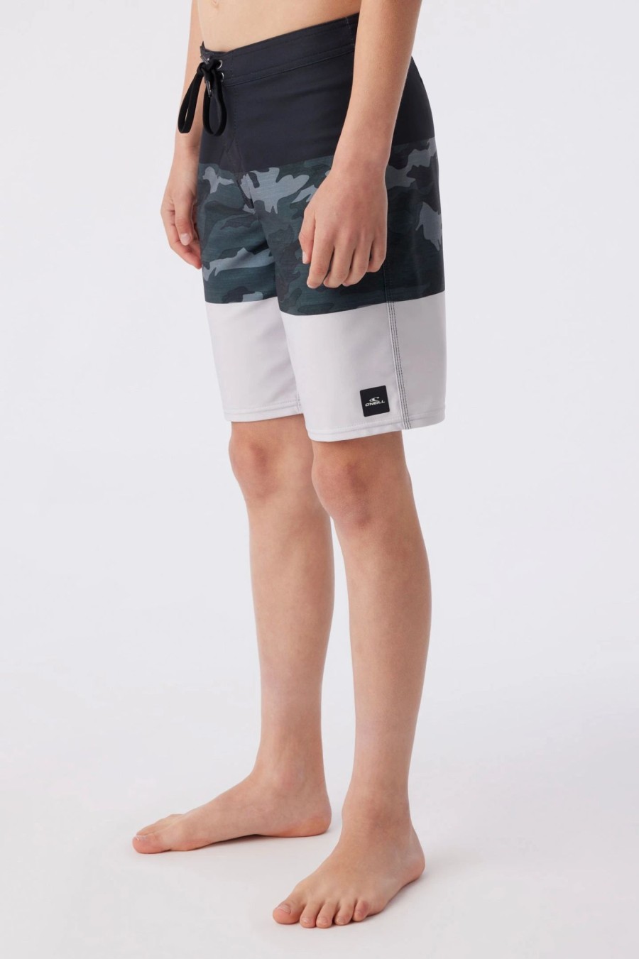 Boys * | O'Neill Hyperfreak Heat Block 17" Boardshort Black Camo