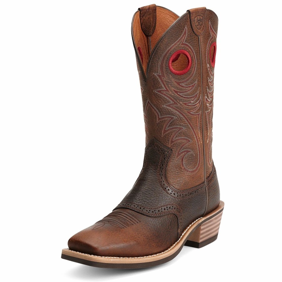 Boots & Shoes * | Ariat Brown Heritage Roughstock Boot