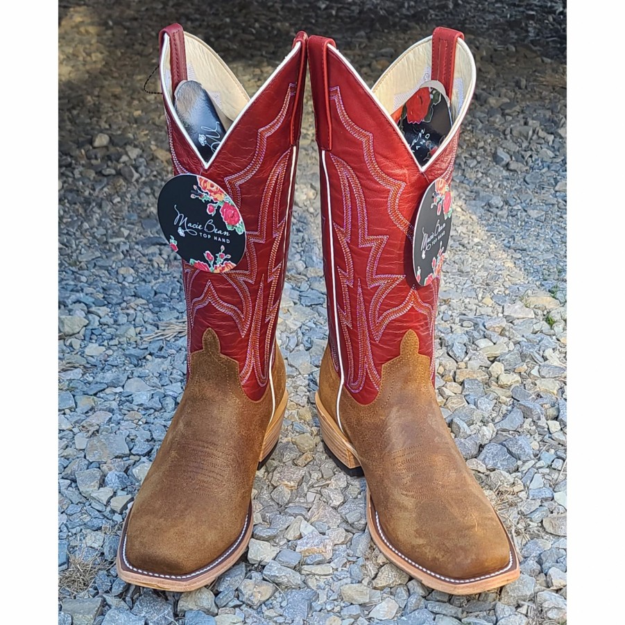 Boots & Shoes * | Macie Bean Brown Rough Out Boot