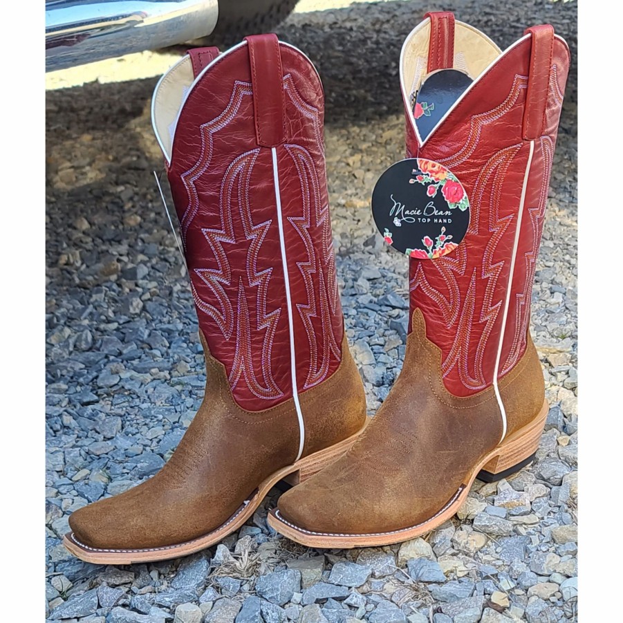 Boots & Shoes * | Macie Bean Brown Rough Out Boot