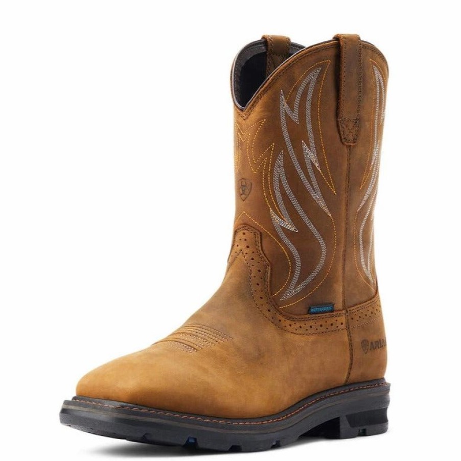 Boots & Shoes * | Ariat Men'S Serra Shock Shield Waterproof Boot