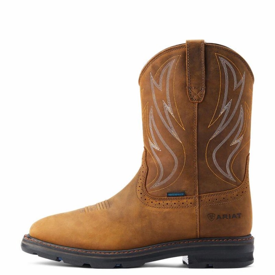 Boots & Shoes * | Ariat Men'S Serra Shock Shield Waterproof Boot