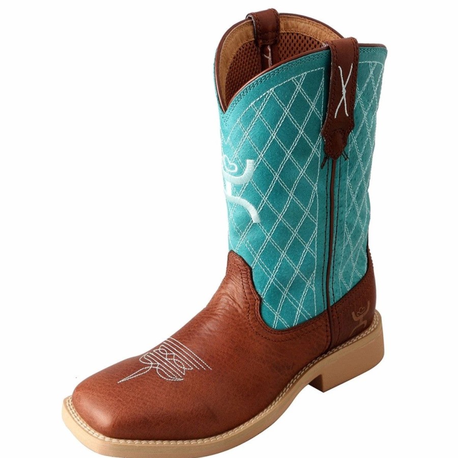 Boots & Shoes * | Twisted X Kids Brown/Turquoise Boot