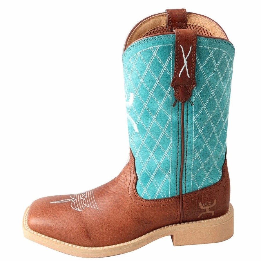 Boots & Shoes * | Twisted X Kids Brown/Turquoise Boot