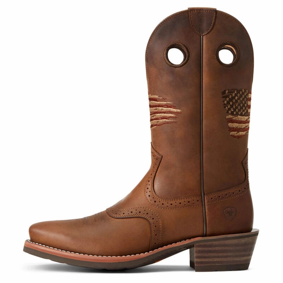 Boots & Shoes * | Ariat Men'S Rough Stock Patriot Boot