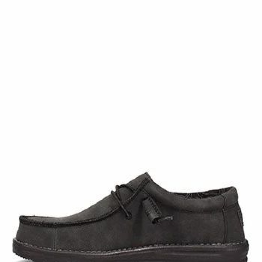 Boots & Shoes * | Heydude Hey Dude Men'S Wally Recycled Leather Slip-On